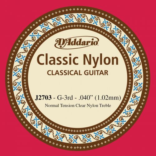 Classical guitar string D'Addario G-3 Normal Tension J2703