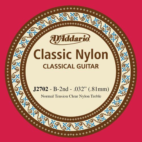 Classical guitar string D'Addario Single Nylon normal tension J2702