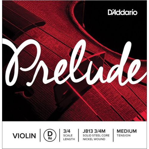Violin string D 3/4 D'Addario Prelude J813 3/4M Medium