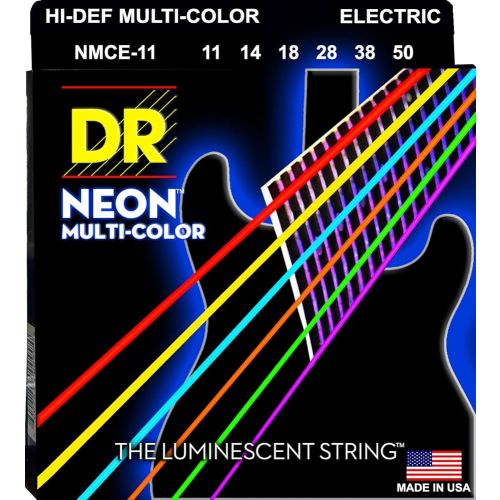 Stygos elektrinei gitarai DR Neon Multi-Color 11-50 NMCE-11