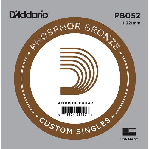 D'Addario Single Phosphor Bronze .052 PB052