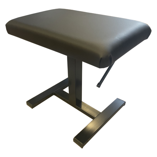 Kėdutė hidraulinė, metalinės juodos kojos, viršus juoda oda Discacciati 805HYDR/2.118.12S