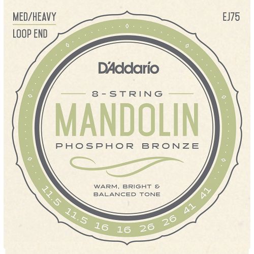 Mandolin strings D'Addario Phosphor Bronze .0115-.041 EJ75