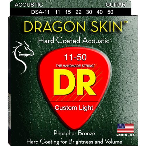 Stygos akustinei gitarai DR Dragon Skin 11-50 DSA-11