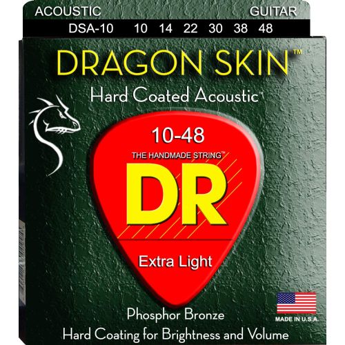 Stygos akustinei gitarai DR Dragon Skin 10-48 DSA-10