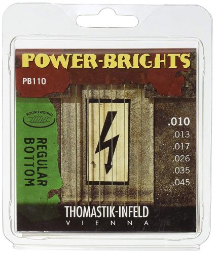 Electric guitar strings Power Bright 010-045 Thomastik PB110