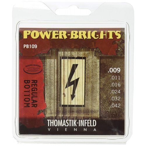 Stygos elektrinei gitarai Power Bright 009-042 Thomastik PB109