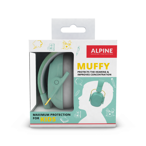 Apsauginės ausinės vaikams Alpine Muffy Kids Green