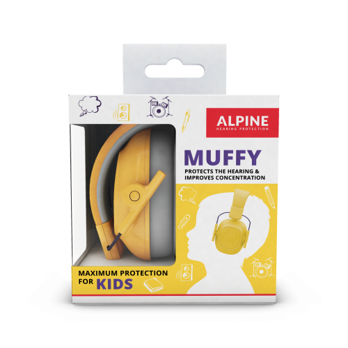 Apsauginės ausinės vaikams Alpine Muffy Kids Yellow