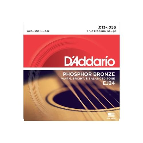Stygos akustinei gitarai D'Addario Phosphor Bronze .013-.056 EJ24
