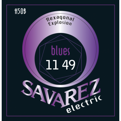 Electric guitar strings Savarez Electric Hexagonal Explosion 11-49