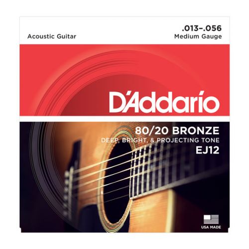 Acoustic guitar strings D'Addario EJ12