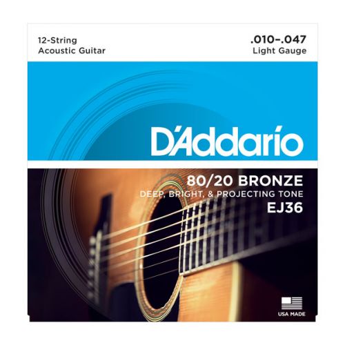 D'Addario Bronze 80/20 .010-.047 EJ36