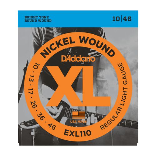 Electric guitar strings D'Addario Nickel Wound .010-.046 EXL110