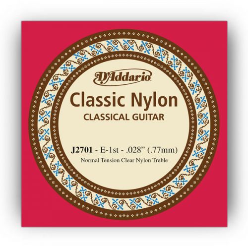 Classical guitar string D'Addario Single Nylon E-1 J2701