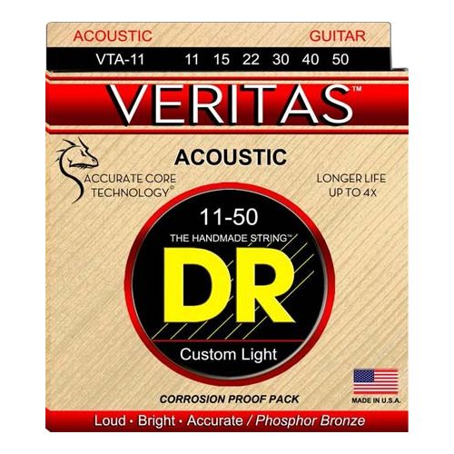 Stygos akustinei gitarai DR Veritas 11-50 VTA-11