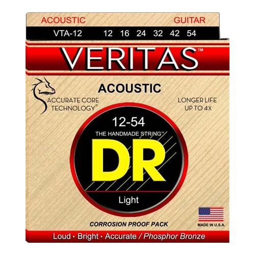 Stygos akustinei gitarai DR Veritas 12-54 VTA-12