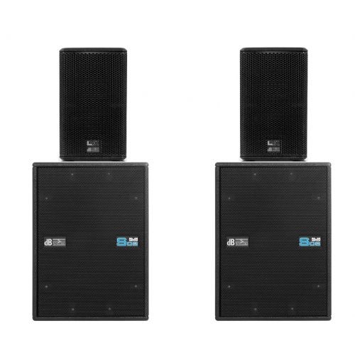 Speakers Set dB Technologies 2x DVA S08DP + 2x LVX 8