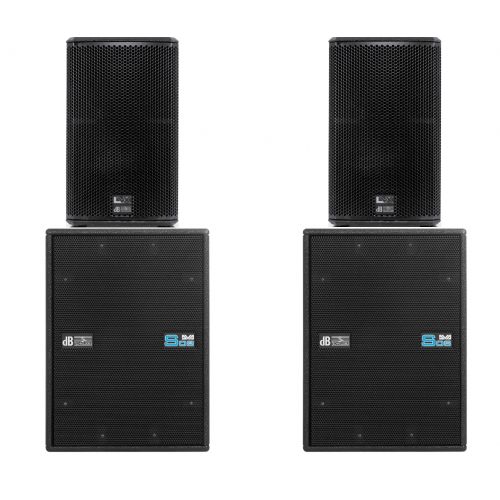 Speakers Set dB Technologies 2x DVA S08DP + 2x LVX 10