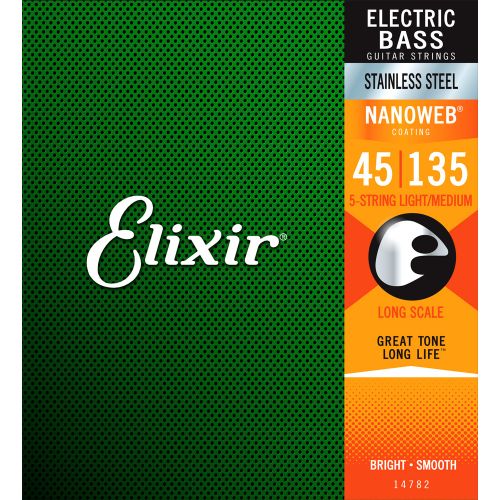 Elixir 5-string bass guitar strings Nanoweb 14782