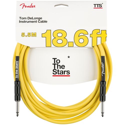 Instrument cable Fender Tom DeLonge 18.6' To The Stars Instrument Cable, Graffiti Yellow