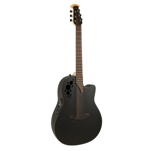 Electro-acoustic guitar Ovation Deep Cont. Cut Black 2078TX-5-G