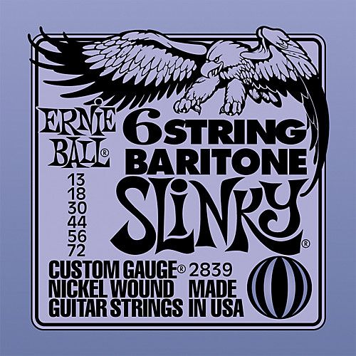 Baritone guitar strings Ernie Ball 2839