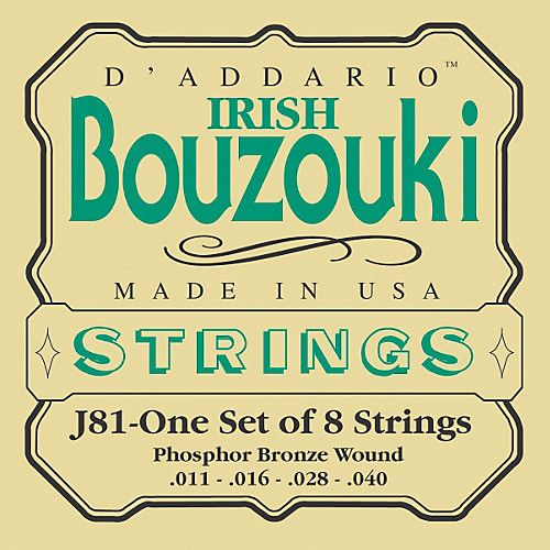 Irish Bouzouki strings D'Addario  .011-.040 J81