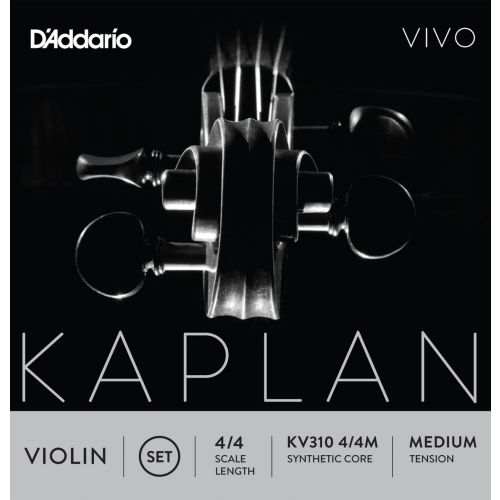 Stygos smuikui D'addario Kaplan Vivo Violin Set 4/4 Medium
