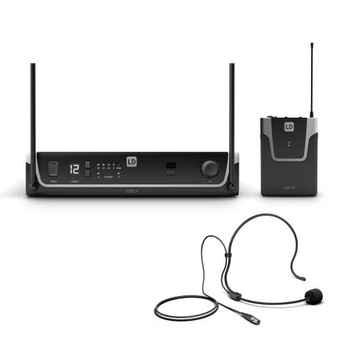 Wireless Microphone System LD Systems U305 BPH with Bodypack and Headset - 584 - 608 MHz