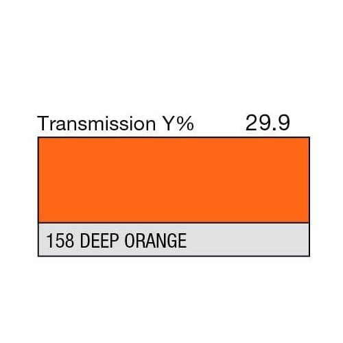 Lighting filter LEE 158 Deep Orange