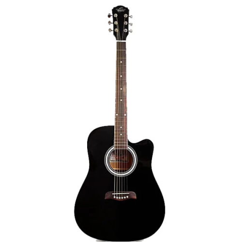 Acoustic guitar Oscar Schmidt OD45CBPAK-W-U Black (with a bag, picks)