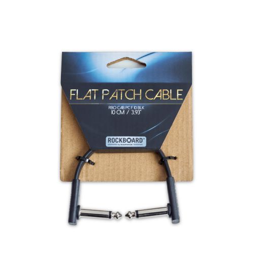 Instrument cable Warwick RockBoard Flat Patch Cable 10 cm, Black