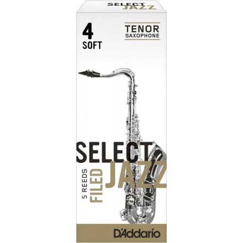 Tenor saxophone reed D'Addario Jazz Select nr. 4 soft RSF05TSX4S