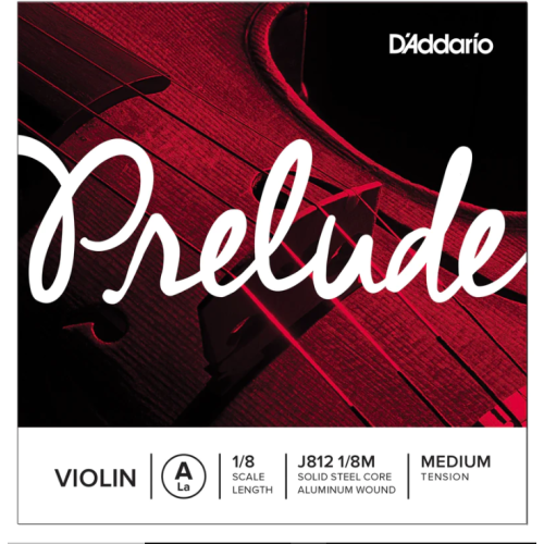 Violin string A 1/8 D'Addario Prelude J812 1/8M Medium