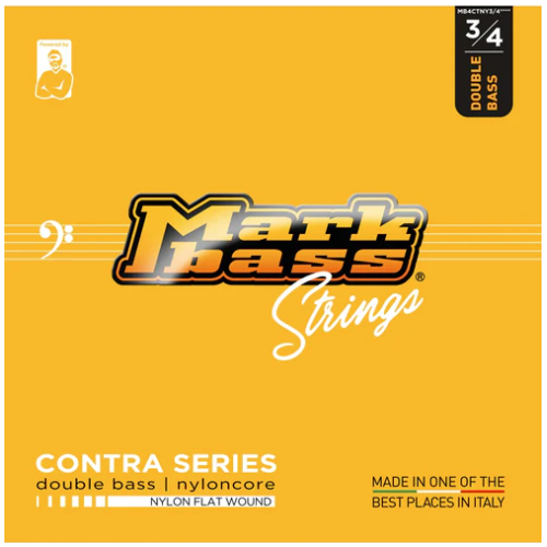 Kontraboso stygos Markbass Double Bass Nyloncore Nylon Flat Wound 3/4