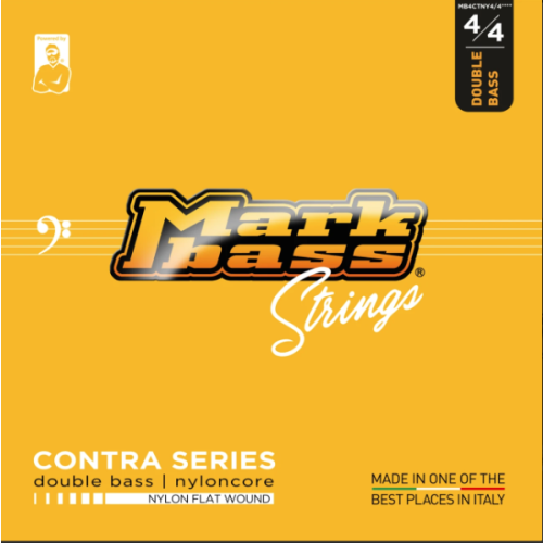 Kontraboso stygos Markbass Double Bass Nyloncore Nylon Flat Wound 4/4