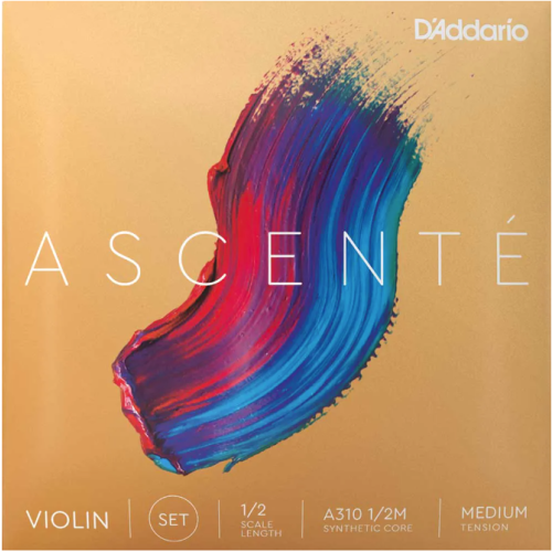Stygos smuikui D'addario Ascente Violin 1/2 Medium A310 1/2M