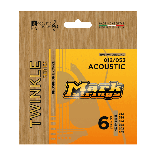 Acoustic guitar strings Markbass Twinkle 12-53