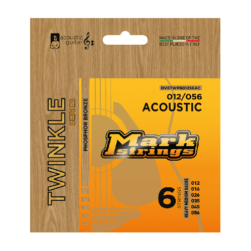 Acoustic guitar strings Markbass Twinkle 12-56