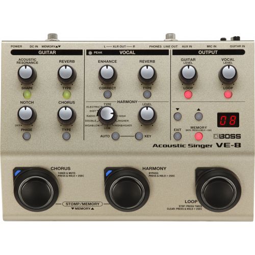 Vocal and guitar processor BOSS VE-8