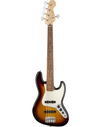 Bosinė gitara Fender Player Jazz Bass® V, Pau Ferro Fingerboard, 3-Color Sunburst