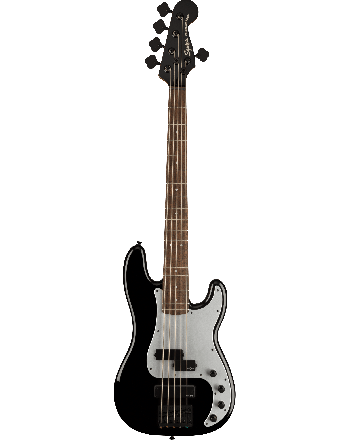 Bosinė gitara Squier Contemporary Active Precision Bass® PH V, Laurel Fingerboard, Silver Anodized Pickguard, Black