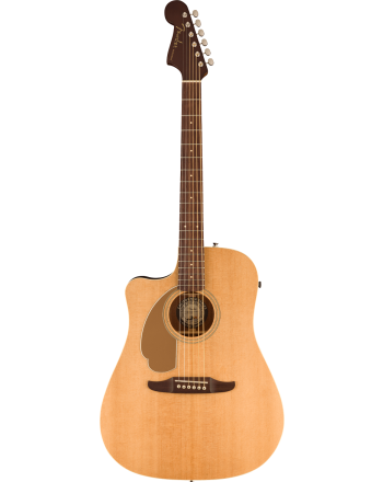 Elektroakustinė gitara Fender Redondo Player Left-Handed, Walnut Fingerboard, Gold Pickguard, Natural