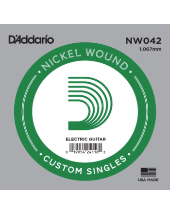 D'Addario Single Nickel wound .042 NW042