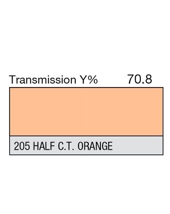 Apšvietimo Filtras LEE 205 Half C.T. Orange
