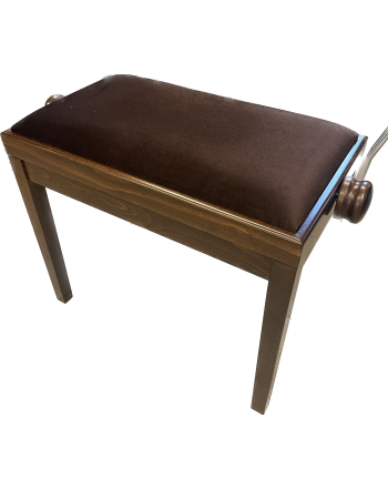 Kėdutė graikinio riešuto ruda matinė su rudu velvetu Discacciati 105R3_2804V