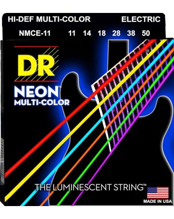 Stygos elektrinei gitarai DR Neon Multi-Color 11-50 NMCE-11
