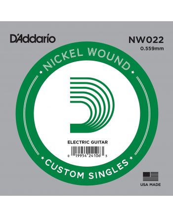 D'Addario Single Nickel Wound .022 NW022