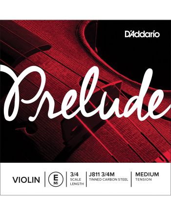Violin string 3/4 E D'addario Prelude J811 3/4M Medium